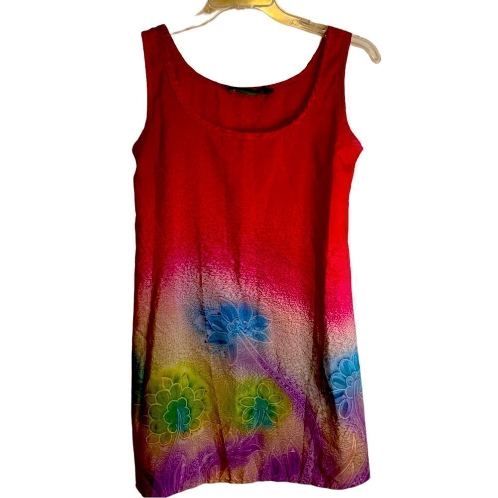 Roundy Bay Hawaiian Island Floral Dress Size L